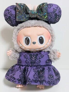 Custom Disney Haunted Mansion Dress and Ears Made to fit Labubu
